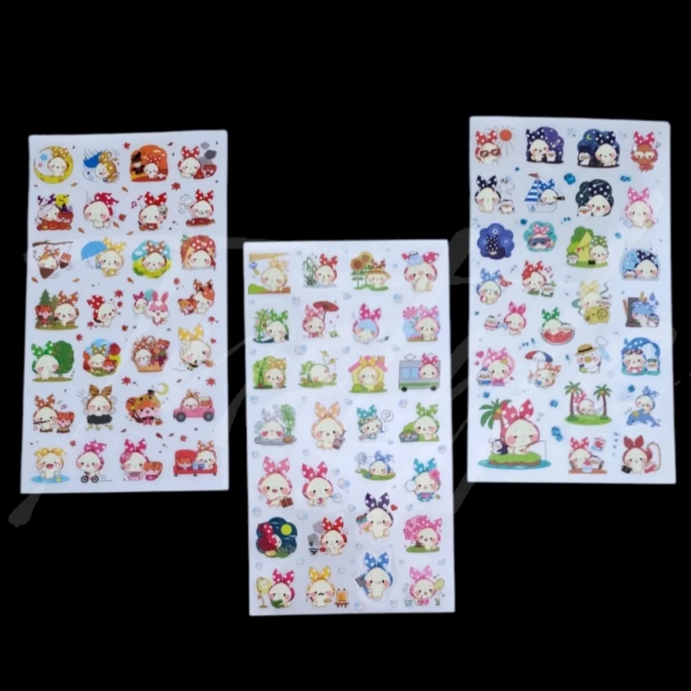 ⭐️3/$20⭐️ Cute Bunny Transparent Sticker Sheets